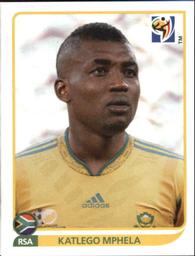 2010 Panini FIFA World Cup Stickers (Black Back) #47 Katlego Mphela Front