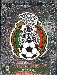 2010 Panini FIFA World Cup Stickers (Black Back) #50 México - Emblem Front