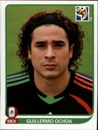 2010 Panini FIFA World Cup Stickers (Black Back) #51 Guillermo Ochoa Front