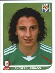 2010 Panini FIFA World Cup Stickers (Black Back) #60 Andres Guardado Front