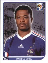 2010 Panini FIFA World Cup Stickers (Black Back) #94 Patrice Evra Front