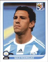 2010 Panini FIFA World Cup Stickers (Black Back) #117 Maxi Rodriguez Front