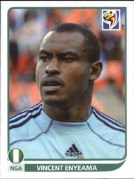 2010 Panini FIFA World Cup Stickers (Black Back) #127 Vincent Enyeama Front