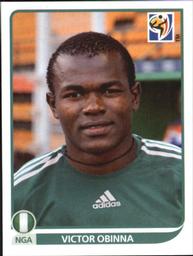 2010 Panini FIFA World Cup Stickers (Black Back) #141 Victor Obinna Front