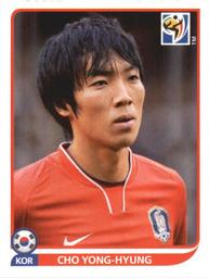 2010 Panini FIFA World Cup Stickers (Black Back) #148 Cho Yong-Hyung Front