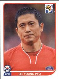 2010 Panini FIFA World Cup Stickers (Black Back) #153 Lee Young-Pyo Front