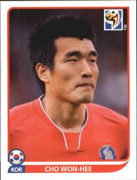2010 Panini FIFA World Cup Stickers (Black Back) #155 Cho Won-Hee Front