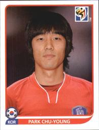 2010 Panini FIFA World Cup Stickers (Black Back) #161 Park Chu-Young Front