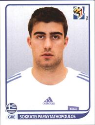 2010 Panini FIFA World Cup Stickers (Black Back) #168 Sokratis Papastathopoulos Front