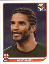 2010 Panini FIFA World Cup Stickers (Black Back) #184 David James Front
