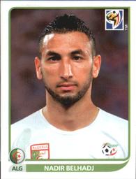 2010 Panini FIFA World Cup Stickers (Black Back) #225 Nadir Belhadj Front