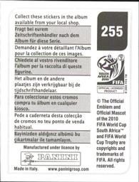 2010 Panini FIFA World Cup Stickers (Black Back) #255 Valter Birsa Back