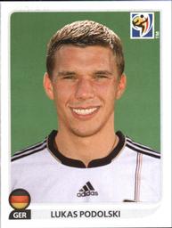 2010 Panini FIFA World Cup Stickers (Black Back) #274 Lukas Podolski Front