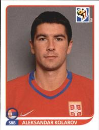 2010 Panini FIFA World Cup Stickers (Black Back) #304 Aleksandar Kolarov Front