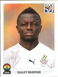 2010 Panini FIFA World Cup Stickers (Black Back) #327 Sulley Muntari Front