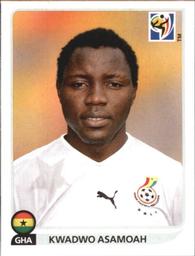 2010 Panini FIFA World Cup Stickers (Black Back) #328 Kwadwo Asamoah Front