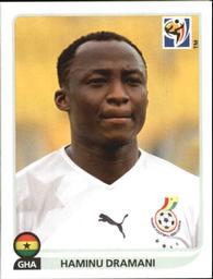 2010 Panini FIFA World Cup Stickers (Black Back) #329 Haminu Dramani Front