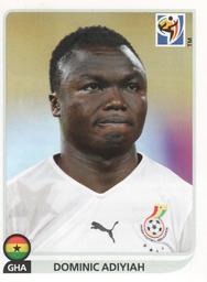 2010 Panini FIFA World Cup Stickers (Black Back) #333 Dominic Adiyiah Front