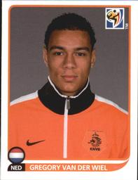 2010 Panini FIFA World Cup Stickers (Black Back) #341 Gregory Van Der Wiel Front