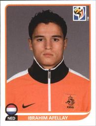 2010 Panini FIFA World Cup Stickers (Black Back) #347 Ibrahim Afellay Front