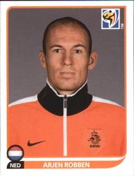 2010 Panini FIFA World Cup Stickers (Black Back) #348 Arjen Robben Front