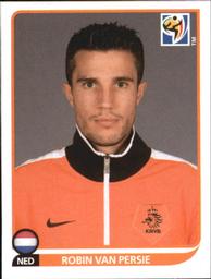 2010 Panini FIFA World Cup Stickers (Black Back) #350 Robin Van Persie Front