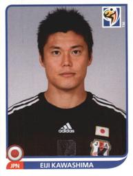 2010 Panini FIFA World Cup Stickers (Black Back) #374 Eiji Kawashima Front