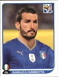 2010 Panini FIFA World Cup Stickers (Black Back) #416 Gianluca Zambrotta Front