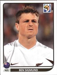 2010 Panini FIFA World Cup Stickers (Black Back) #453 Ben Sigmund Front