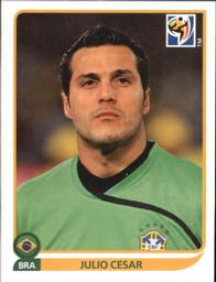 2010 Panini FIFA World Cup Stickers (Black Back) #488 Julio Cesar Front