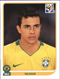 2010 Panini FIFA World Cup Stickers (Black Back) #502 Nilmar Front