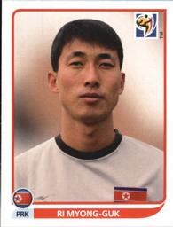 2010 Panini FIFA World Cup Stickers (Black Back) #507 Ri Myong-Guk Front