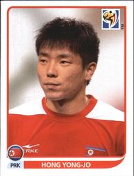 2010 Panini FIFA World Cup Stickers (Black Back) #521 Hong Yong-Jo Front