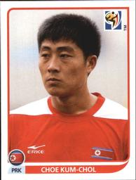 2010 Panini FIFA World Cup Stickers (Black Back) #523 Choe Kum-Chol Front
