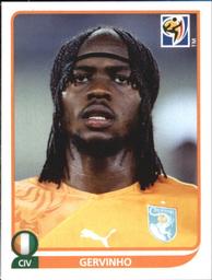 2010 Panini FIFA World Cup Stickers (Black Back) #539 Gervinho Front