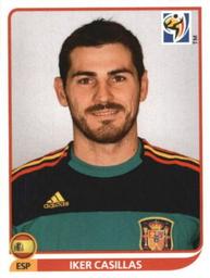 2010 Panini FIFA World Cup Stickers (Black Back) #564 Iker Casillas Front