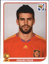 2010 Panini FIFA World Cup Stickers (Black Back) #566 Gerard Pique Front