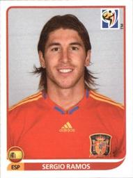 2010 Panini FIFA World Cup Stickers (Black Back) #567 Sergio Ramos Front