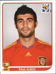 2010 Panini FIFA World Cup Stickers (Black Back) #568 Raul Albiol Front