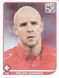 2010 Panini FIFA World Cup Stickers (Black Back) #588 Philippe Senderos Front
