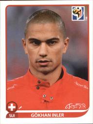2010 Panini FIFA World Cup Stickers (Black Back) #592 Gokhan Inler Front