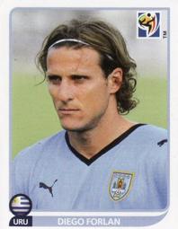 2010 Panini FIFA World Cup Stickers (Black Back) #85 Diego Forlan Front