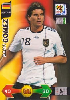 2010 Panini Adrenalyn XL World Cup (International Edition) #NNO Mario Gomez Front