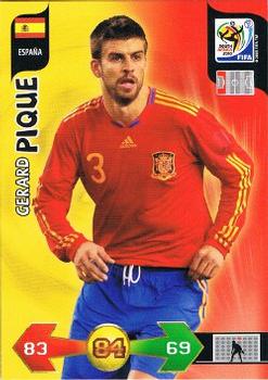 2010 Panini Adrenalyn XL World Cup (International Edition) #NNO Gerard Pique Front