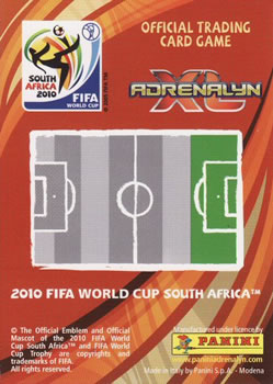 2010 Panini Adrenalyn XL World Cup (International Edition) #NNO Lionel Messi Back