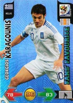 2010 Panini Adrenalyn XL World Cup (International Edition) #NNO Giorgos Karagounis Front