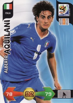 2010 Panini Adrenalyn XL World Cup (International Edition) #NNO Alberto Aquilani Front