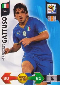 2010 Panini Adrenalyn XL World Cup (International Edition) #NNO Gennaro Gattuso Front