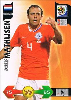 2010 Panini Adrenalyn XL World Cup (International Edition) #NNO Joris Mathijsen Front