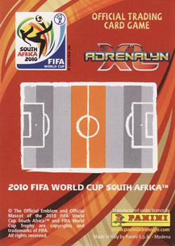 2010 Panini Adrenalyn XL World Cup (International Edition) #NNO Aaron Mokoena Back